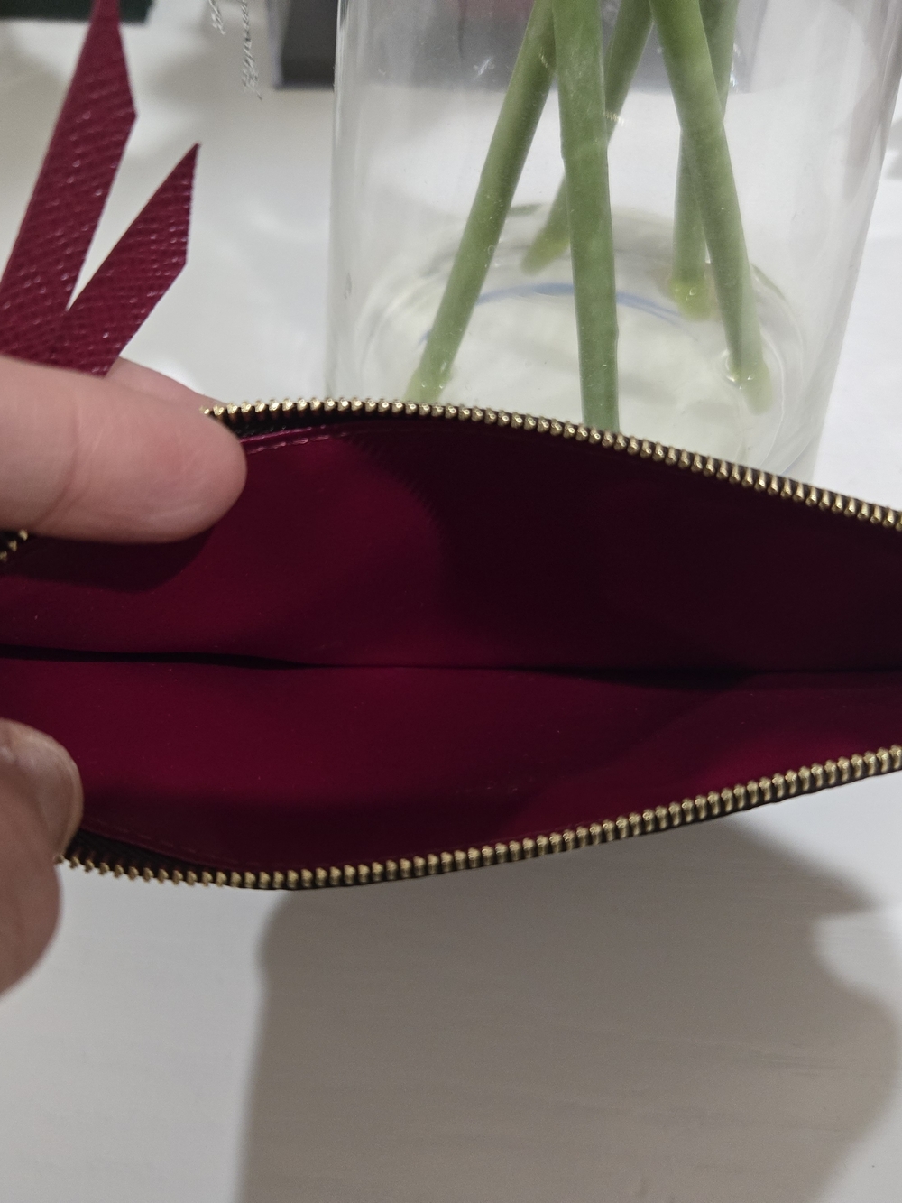 Louis Vuitton Monogram Zip Pouch - Brown/Tan with Gold Hardware - Picture 3 of 10